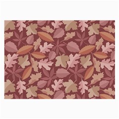 Marsala Leaves Pattern Large Glasses Cloth by sifis