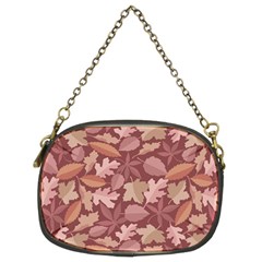 Marsala Leaves Pattern Chain Purses (two Sides)  by sifis