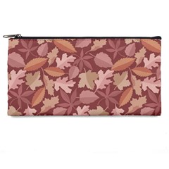 Marsala Leaves Pattern Pencil Cases by sifis