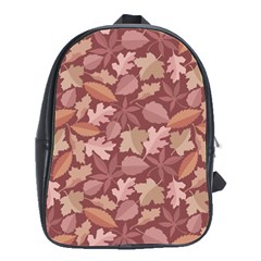 Marsala Leaves Pattern School Bags(large)  by sifis