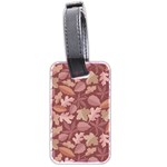 Marsala Leaves Pattern Luggage Tags (Two Sides) Back