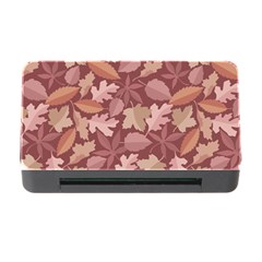 Marsala Leaves Pattern Memory Card Reader With Cf by sifis