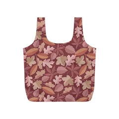 Marsala Leaves Pattern Full Print Recycle Bags (s)  by sifis