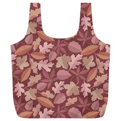 Marsala Leaves Pattern Full Print Recycle Bags (l)  by sifis