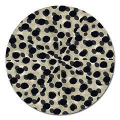 Metallic Camouflage Magnet 5  (round) by dflcprints