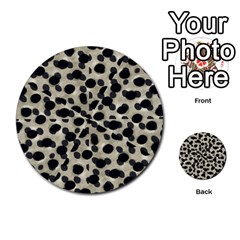 Metallic Camouflage Multi-purpose Cards (round) 