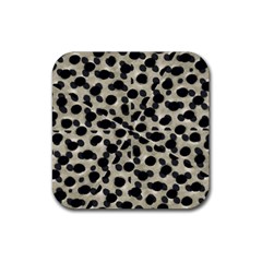 Metallic Camouflage Rubber Coaster (square)  by dflcprints