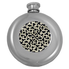 Metallic Camouflage Round Hip Flask (5 Oz) by dflcprints