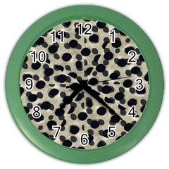 Metallic Camouflage Color Wall Clocks by dflcprints