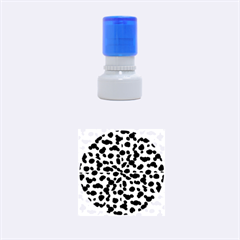 Metallic Camouflage Rubber Round Stamps (small) by dflcprints