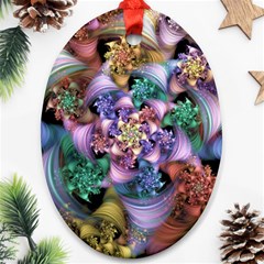 Bright Taffy Spiral Ornament (oval) 