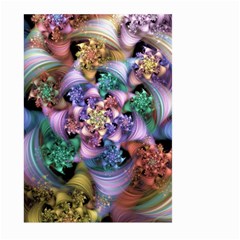 Bright Taffy Spiral Large Garden Flag (two Sides) by WolfepawFractals