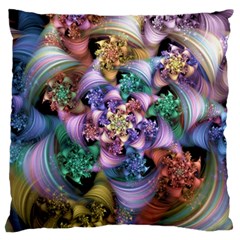 Bright Taffy Spiral Standard Flano Cushion Case (one Side) by WolfepawFractals