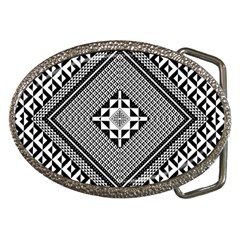 Geometric Pattern Vector Illustration Myxk9m   Belt Buckles