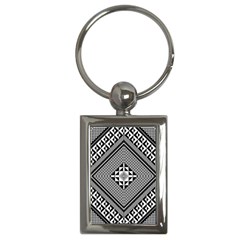 Geometric Pattern Vector Illustration Myxk9m   Key Chains (rectangle)  by dsgbrand