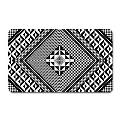 Geometric Pattern Vector Illustration Myxk9m   Magnet (rectangular) by dsgbrand