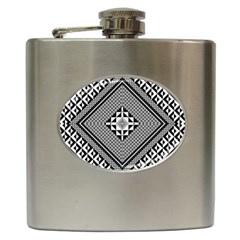 Geometric Pattern Vector Illustration Myxk9m   Hip Flask (6 Oz) by dsgbrand