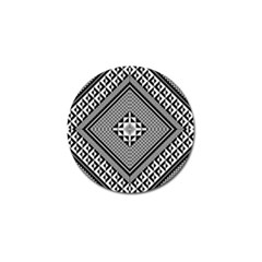 Geometric Pattern Vector Illustration Myxk9m   Golf Ball Marker by dsgbrand