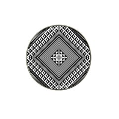 Geometric Pattern Vector Illustration Myxk9m   Hat Clip Ball Marker by dsgbrand