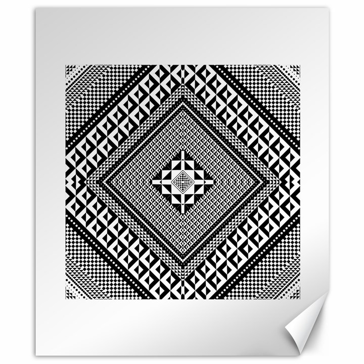 Geometric Pattern Vector Illustration Myxk9m   Canvas 8  x 10 