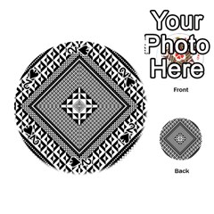 Geometric Pattern Vector Illustration Myxk9m   Playing Cards 54 (round) 