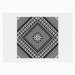 Geometric Pattern Vector Illustration Myxk9m   Large Glasses Cloth (2-side) by dsgbrand