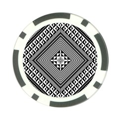 Geometric Pattern Vector Illustration Myxk9m   Poker Chip Card Guards (10 Pack)  by dsgbrand