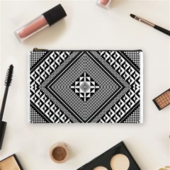 Geometric Pattern Vector Illustration Myxk9m   Cosmetic Bag (medium)  by dsgbrand