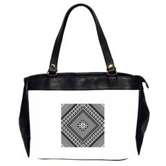 Geometric Pattern Vector Illustration Myxk9m   Office Handbags (2 Sides) 