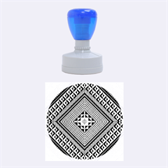 Geometric Pattern Vector Illustration Myxk9m   Rubber Round Stamps (medium) by dsgbrand