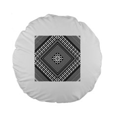 Geometric Pattern Vector Illustration Myxk9m   Standard 15  Premium Round Cushions by dsgbrand