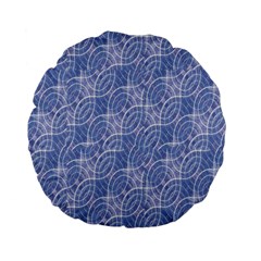 Modern Abstract Geometric Standard 15  Premium Flano Round Cushions by dflcprints