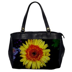 Yellow Flower Close Up Office Handbags by MichaelMoriartyPhotography