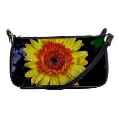 Yellow Flower Close Up Shoulder Clutch Bags by MichaelMoriartyPhotography