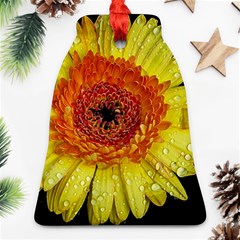 Yellow Flower Close Up Ornament (bell) 