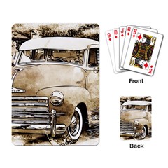 Vintage Chevrolet Pick Up Truck Playing Card by MichaelMoriartyPhotography