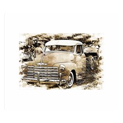 Vintage Chevrolet Pick Up Truck Double Sided Flano Blanket (small)  by MichaelMoriartyPhotography