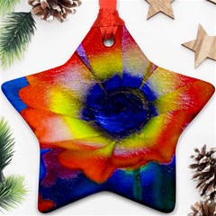 Tie Dye Flower Ornament (star) 