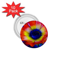 Tie Dye Flower 1 75  Buttons (10 Pack) by MichaelMoriartyPhotography