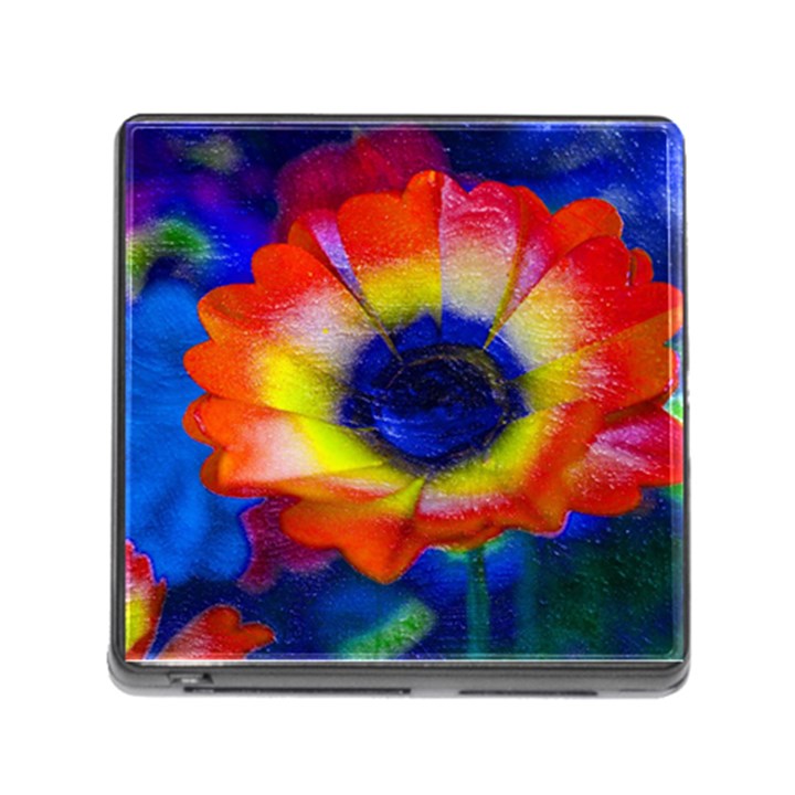 Tie Dye Flower Memory Card Reader (Square)