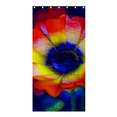 Tie Dye Flower Shower Curtain 36  X 72  (stall) 