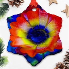 Tie Dye Flower Snowflake Ornament (2-side) by MichaelMoriartyPhotography