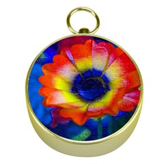 Tie Dye Flower Gold Compasses