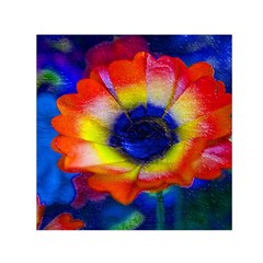 Tie Dye Flower Small Satin Scarf (square) by MichaelMoriartyPhotography