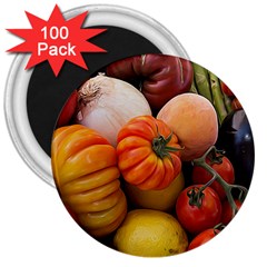 Heirloom Tomatoes 3  Magnets (100 Pack) by MichaelMoriartyPhotography