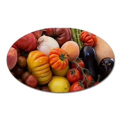 Heirloom Tomatoes Oval Magnet by MichaelMoriartyPhotography