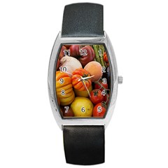 Heirloom Tomatoes Barrel Style Metal Watch by MichaelMoriartyPhotography