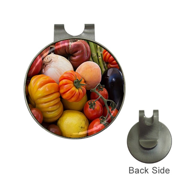 Heirloom Tomatoes Hat Clips with Golf Markers