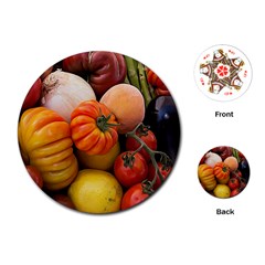 Heirloom Tomatoes Playing Cards (round) 