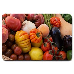 Heirloom Tomatoes Large Doormat  by MichaelMoriartyPhotography